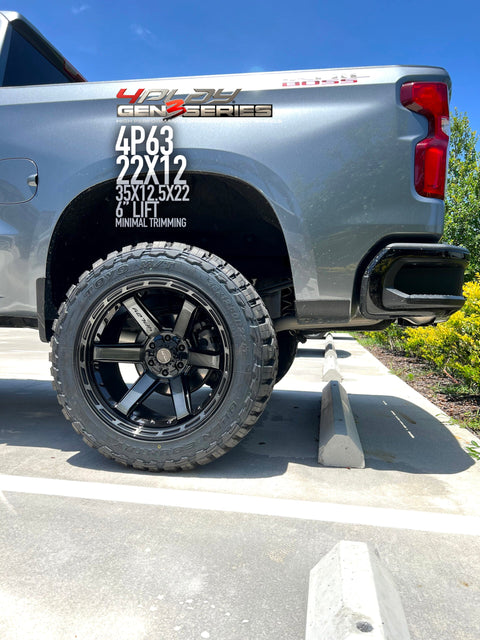 CHEVROLET SILVERADO 4PLAY WHEELS 4P63 G3 SERIES 22X12 35X12.5X22