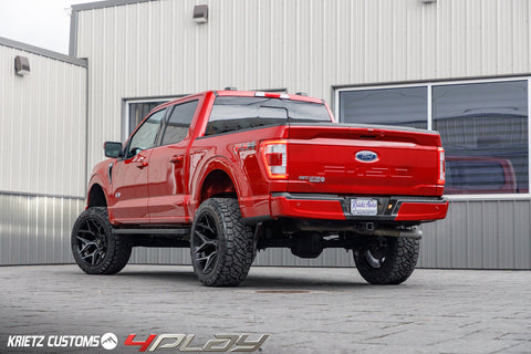 FORD F150 4PLAY WHEELS RIMS 4P06 22X12 35X12.5X22 FURY TIRES 6 INCH ROUGH COUNTRY LIFT BY KRIETZ CUSTOMS