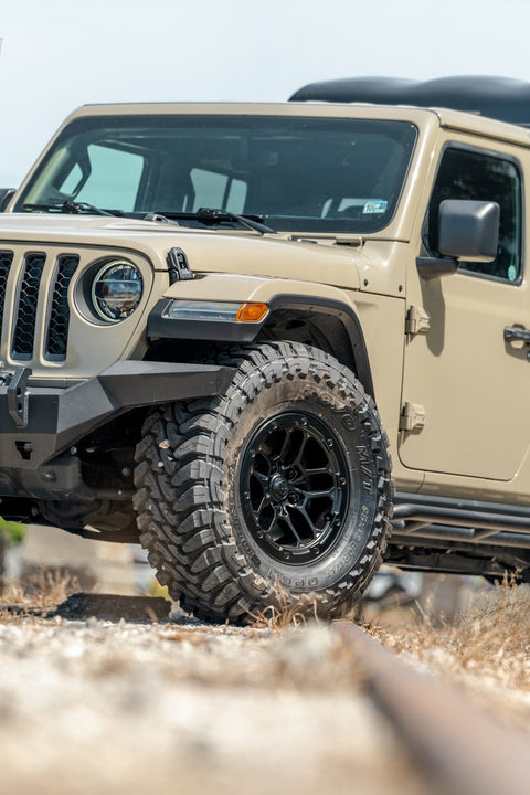 JEEP GLADIATOR DEFIANT WHEELS DF01 17X8 35X12.5X17 TOYO TIRES