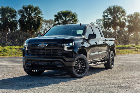 Chevrolet Silverado 4PLAY Wheels Rims 4PS20 22x10 305x45x22 Toyo Tires Stock Suspension