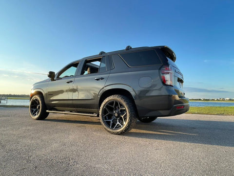 CHEVROLET TAHOE 4PLAY WHEELS 4P06 G3 SERIES 22X10 NITTO TIRES 305_45_22 STOCK HEIGHT