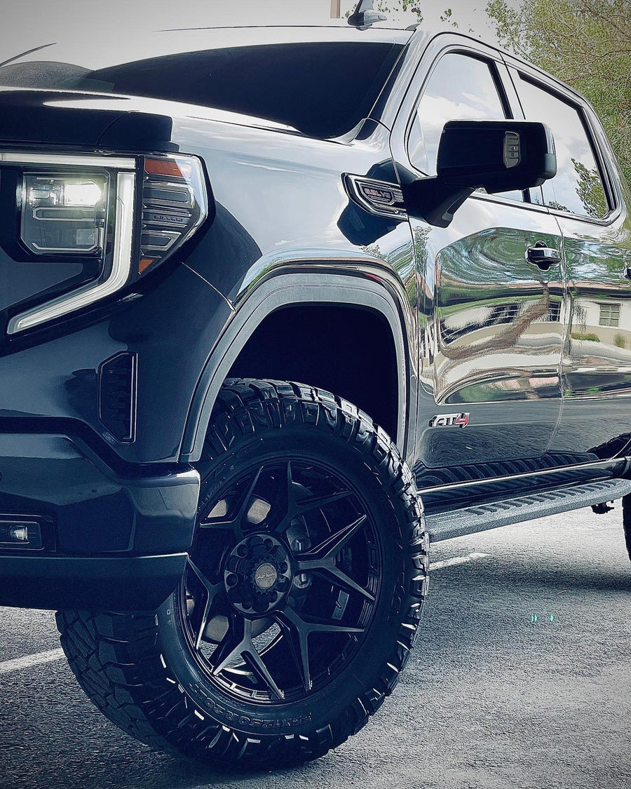 GMC SIERRA DENALI 1500 AT4 4PLAY WHEELS 4P06 20X10 NITTO 35X12.5X20