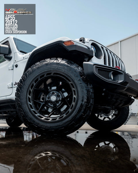 JEEP GLADIATOR 4PLAY WHEELS G3 4P55 20X12 35X12.5X20 NO LIFT