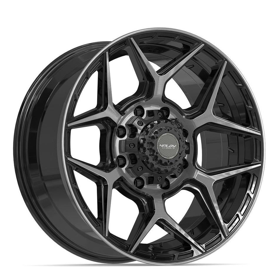 20x9 4P06 Gloss Black Brushed with Tinted Clear - 8x165.1 +0ET