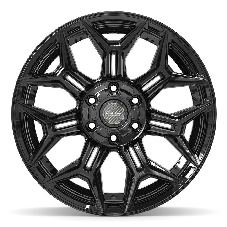 20x10 4P44 Gloss Black - 6x135 + 6x139.7 -18ET