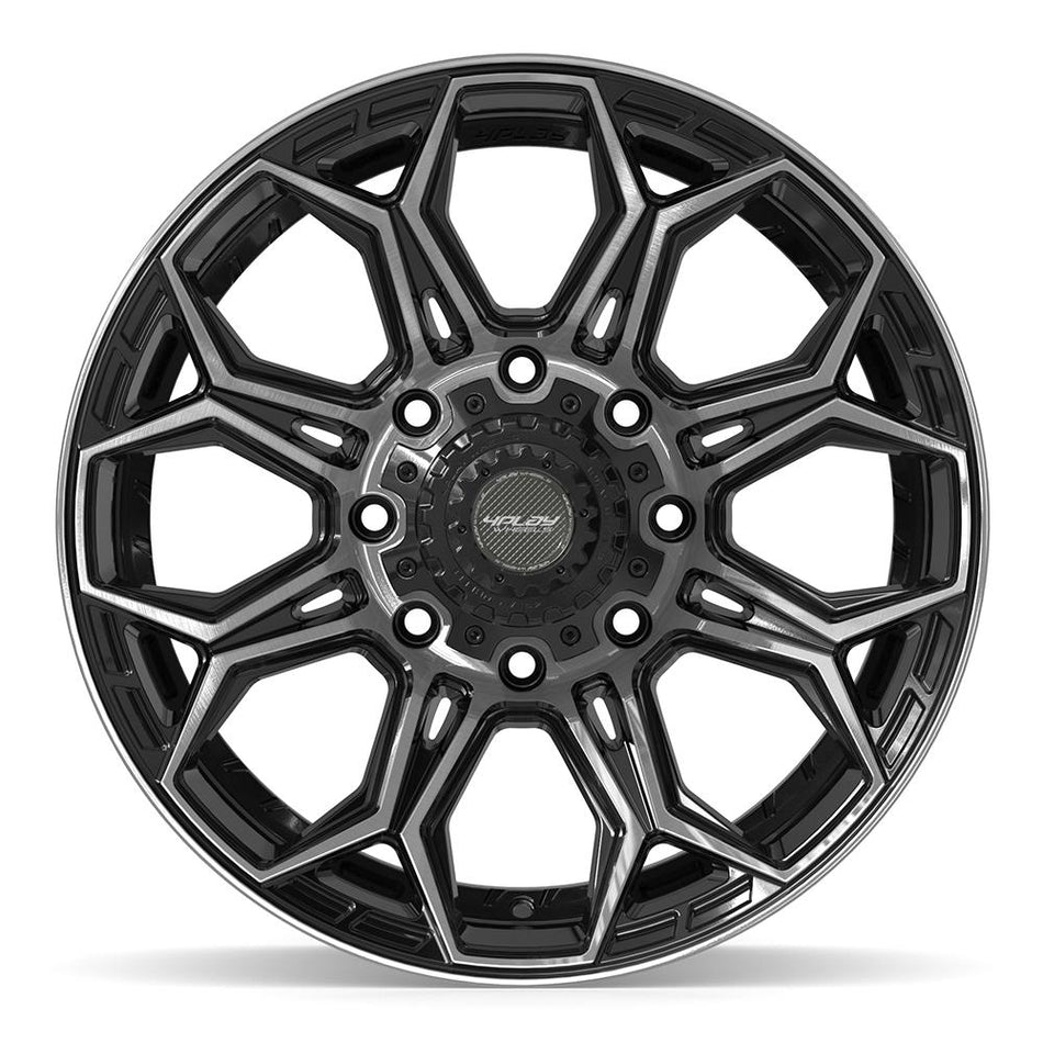 20x9 4P83 Gloss Black Brushed with Tinted Clear - 8x170 +0ET