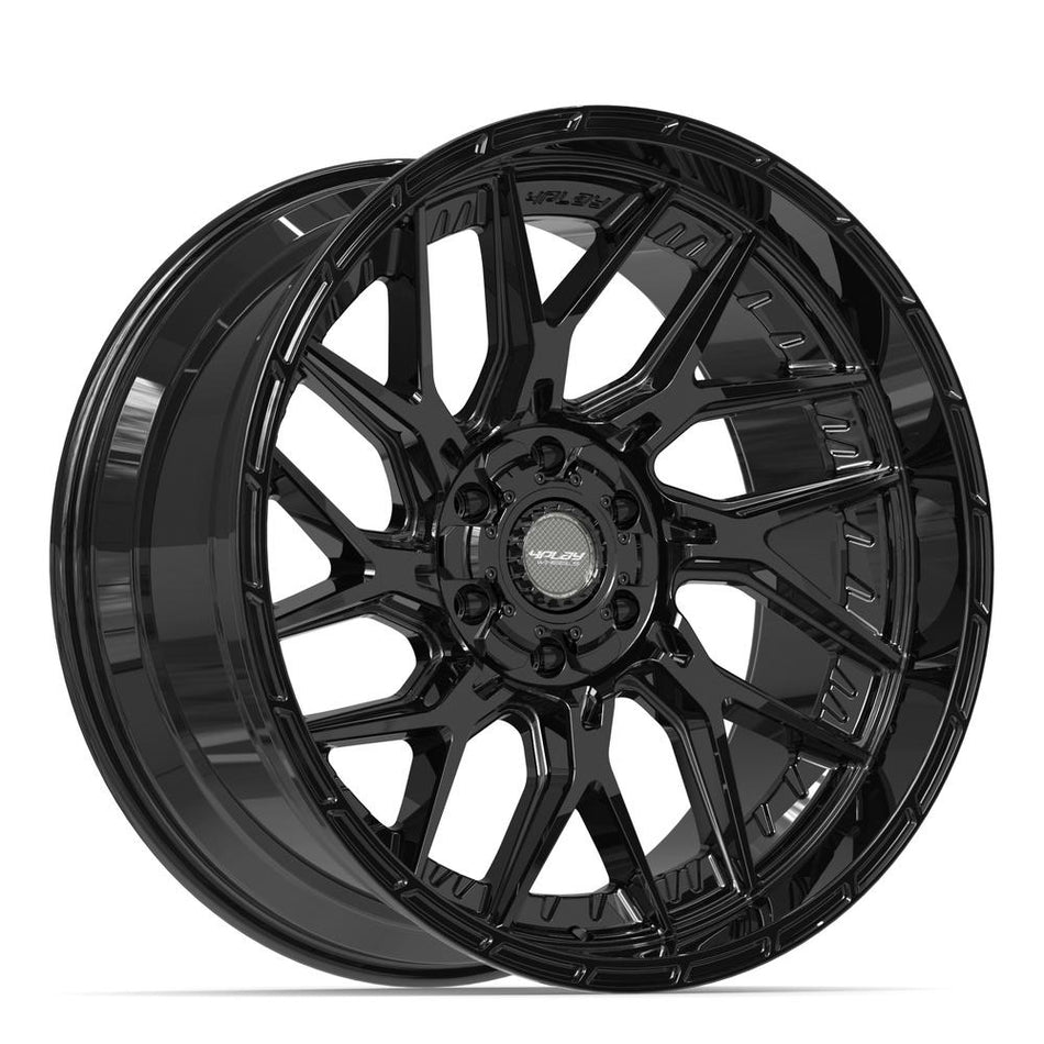 22x10 4PL28 Gloss Black - 6x135 + 6x139.7 -18ET