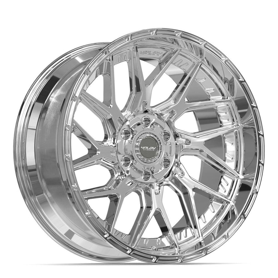 22x10 4PL28 Chrome - 6x135 + 6x139.7 -18ET
