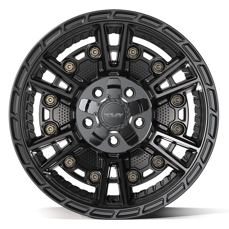 17x9 4PS01 Satin Black - 5x127 + 5x139.7 -6ET