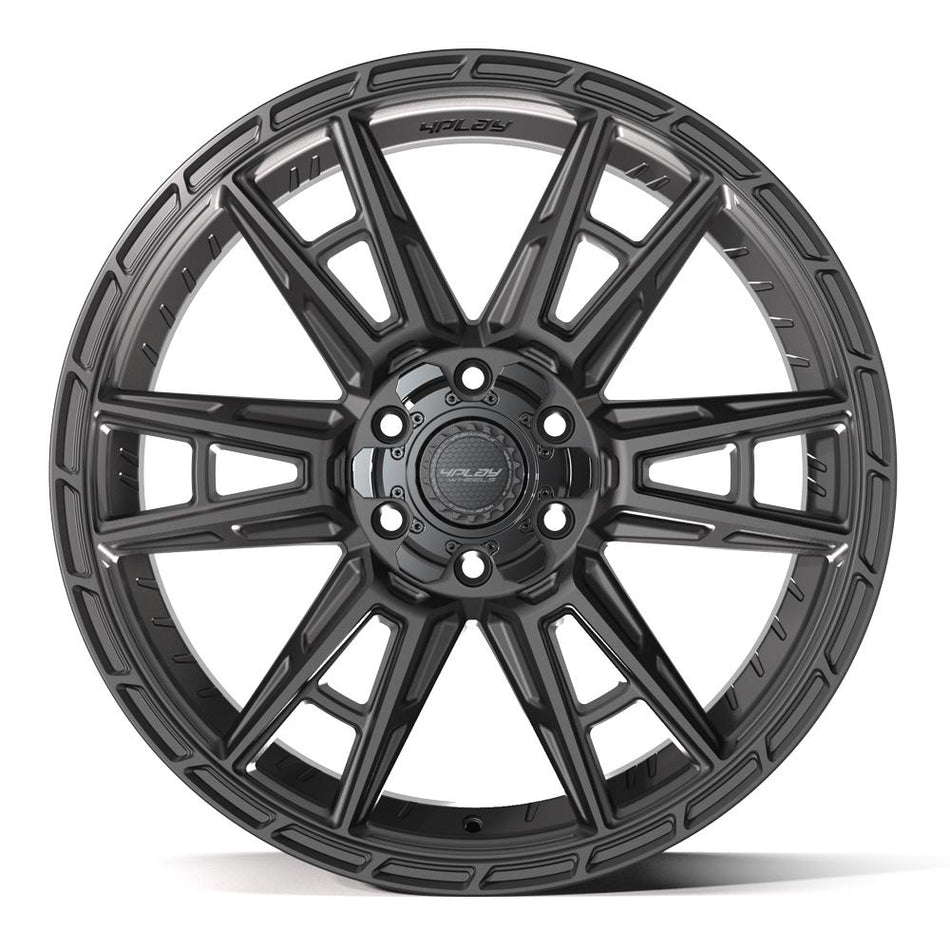 22x10 4PS20 Satin Black - 6x135 + 6x139.7 +24ET