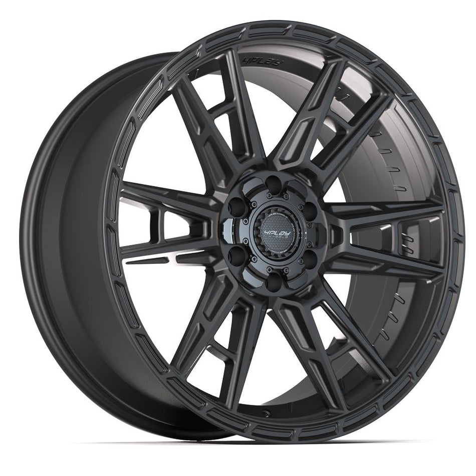 22x10 4PS20 Satin Black - 6x135 + 6x139.7 +24ET