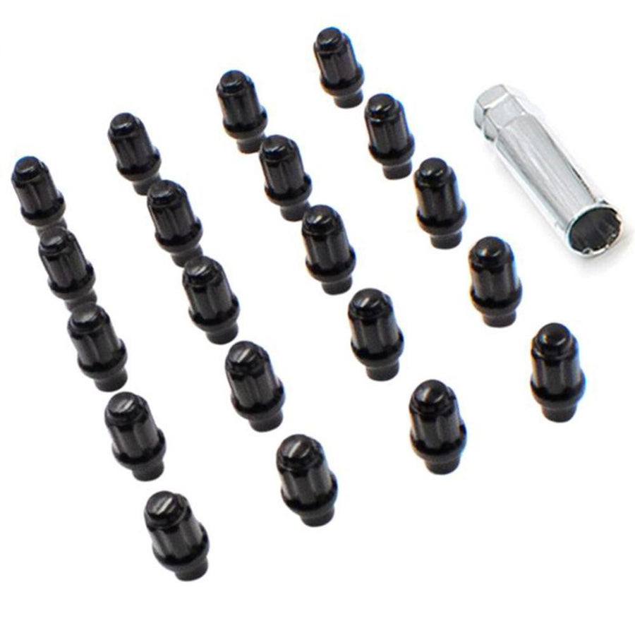 20 Black 14x1.5mm E/T Spline Lug for Tundra/Sequoia/LX570 KIT