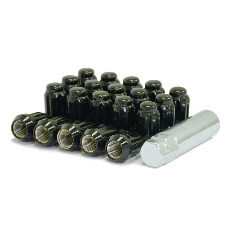 20 Black 14x1.5mm Car Spline Lug KIT