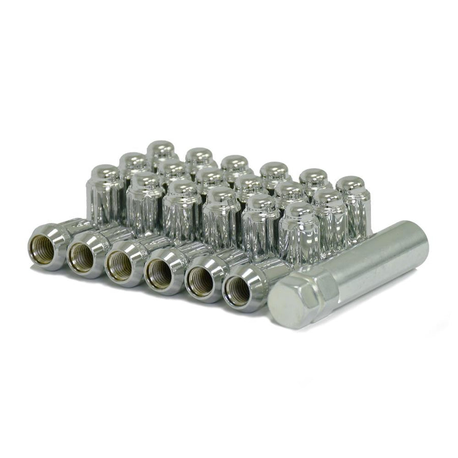 20 Chrome 12x1.5mm Car Spline Lug KIT