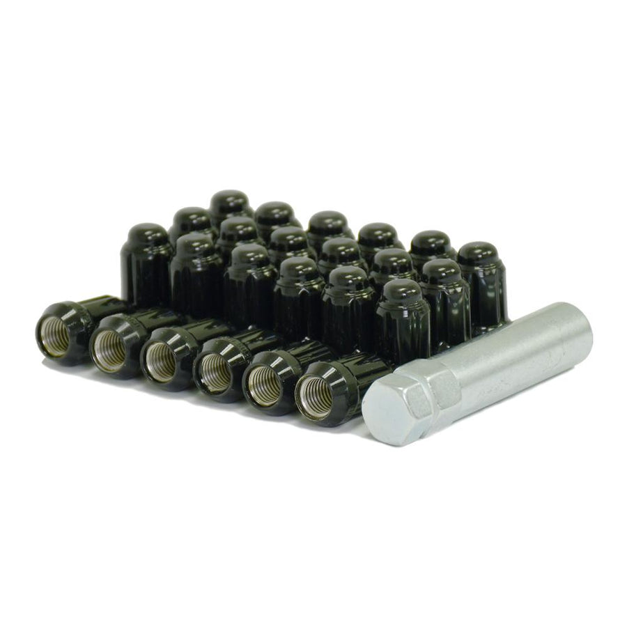 20 Black 12x1.5mm Car Spline Lug KIT