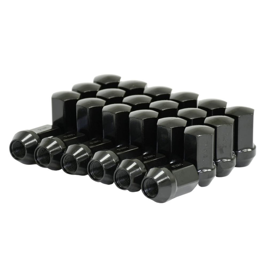 24 Black 14x1.5mm GM/Ram/Dodge Factory Style Lug 7/8" Hex KIT