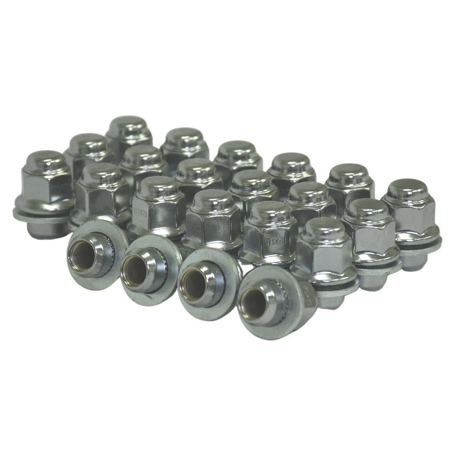 20 Chrome 12x1.5mm Toyota/Lexus Car Factory Style Shank 13/16" Hex KIT