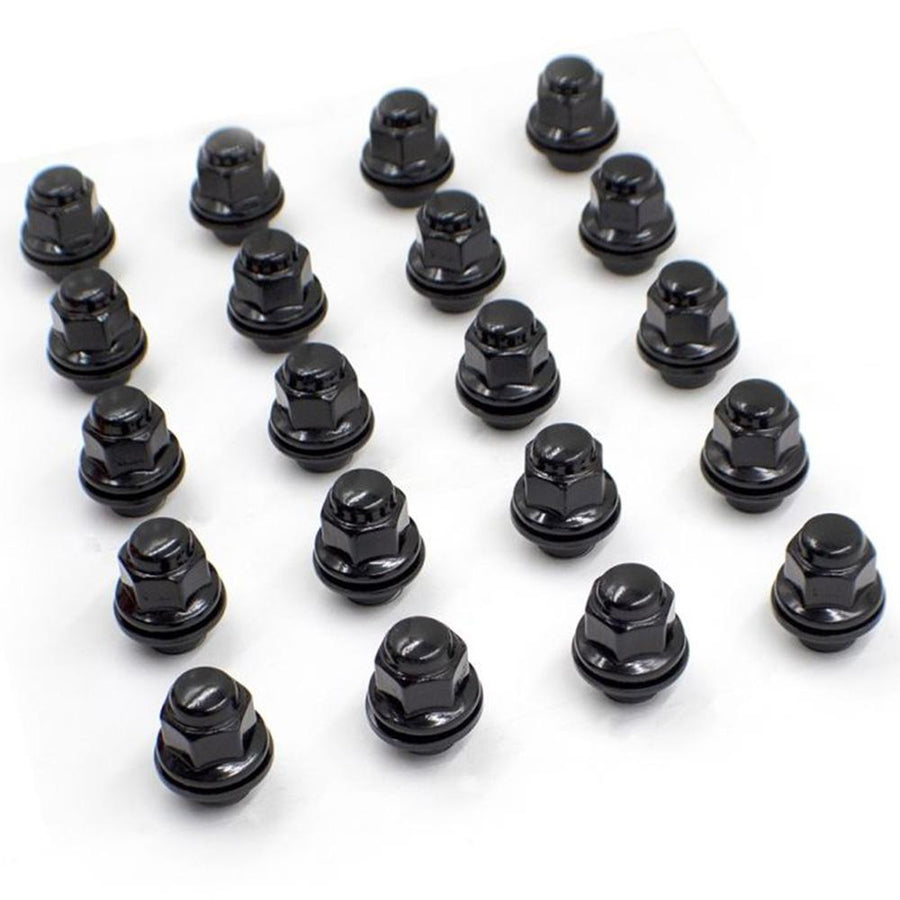 20 Black 12x1.5mm Toyota/Lexus Car Factory Style Shank 13/16" Hex KIT
