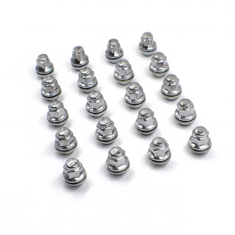 20 Chrome 14x1.5mm Toyota Tundra/Sequoia/LX570 Factory Style Shank 7/8" Hex KIT