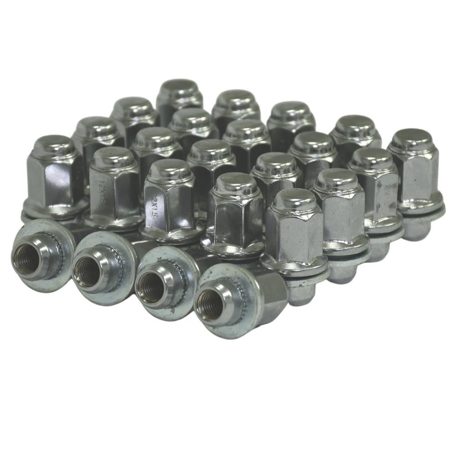 24 Chrome 12x1.5mm Toyota Tacoma/4Runner/GX460 Factory Style Shank 13/16" Hex KIT