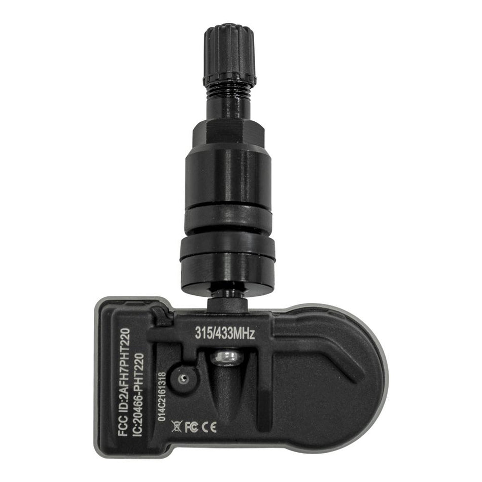 TPMS Programmable Tire Pressure Sensor Black Metal Stem