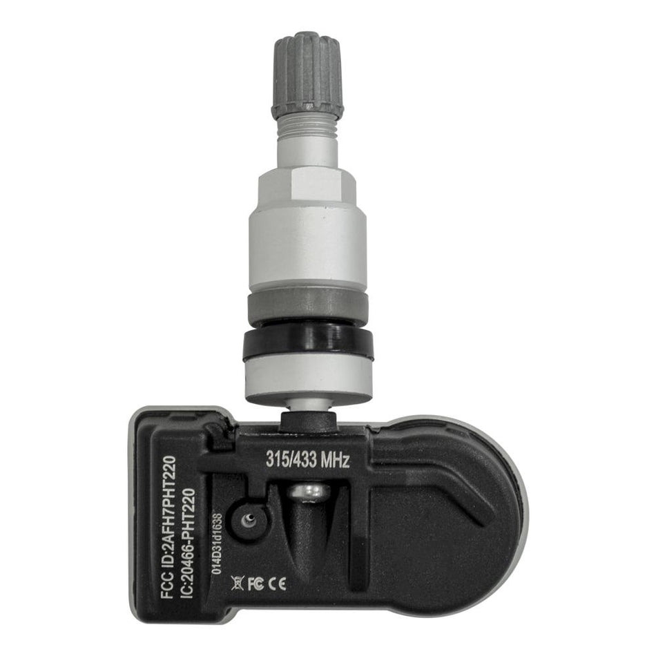 TPMS Programmable Tire Pressure Sensor Silver Metal Stem
