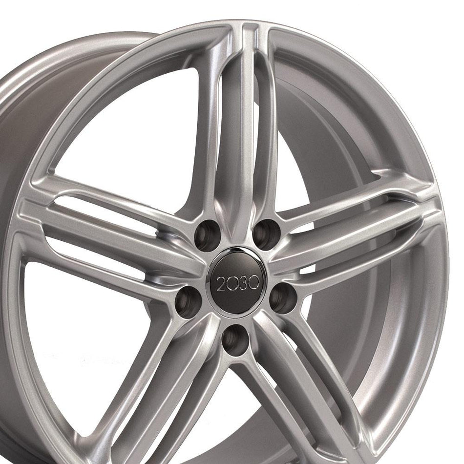 18x8 AU12 Gloss Silver - 5x112 +35ET