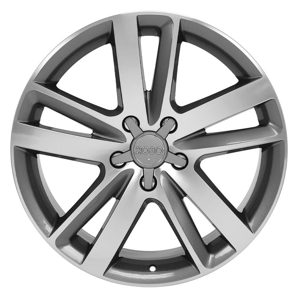 20x9 AU20 Gloss Gunmetal Machined - 5x130 +60ET