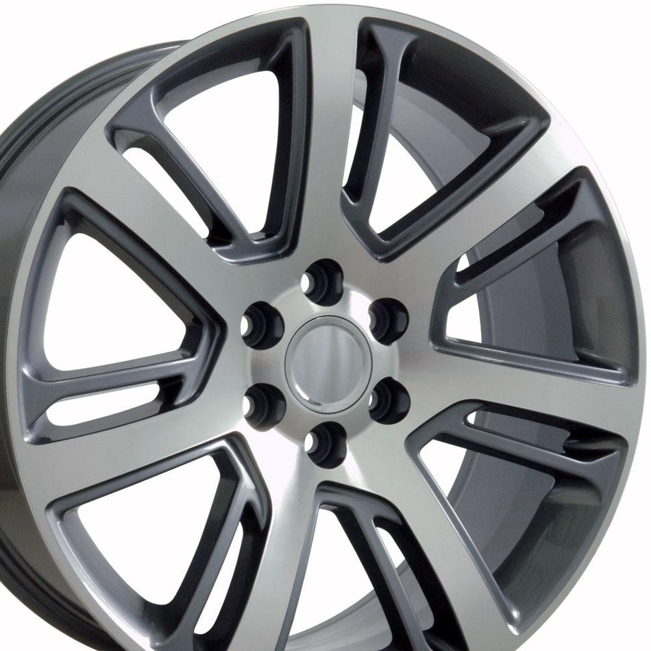 22x9 CA88 Gloss Gunmetal Machined - 6x139.7 +31ET