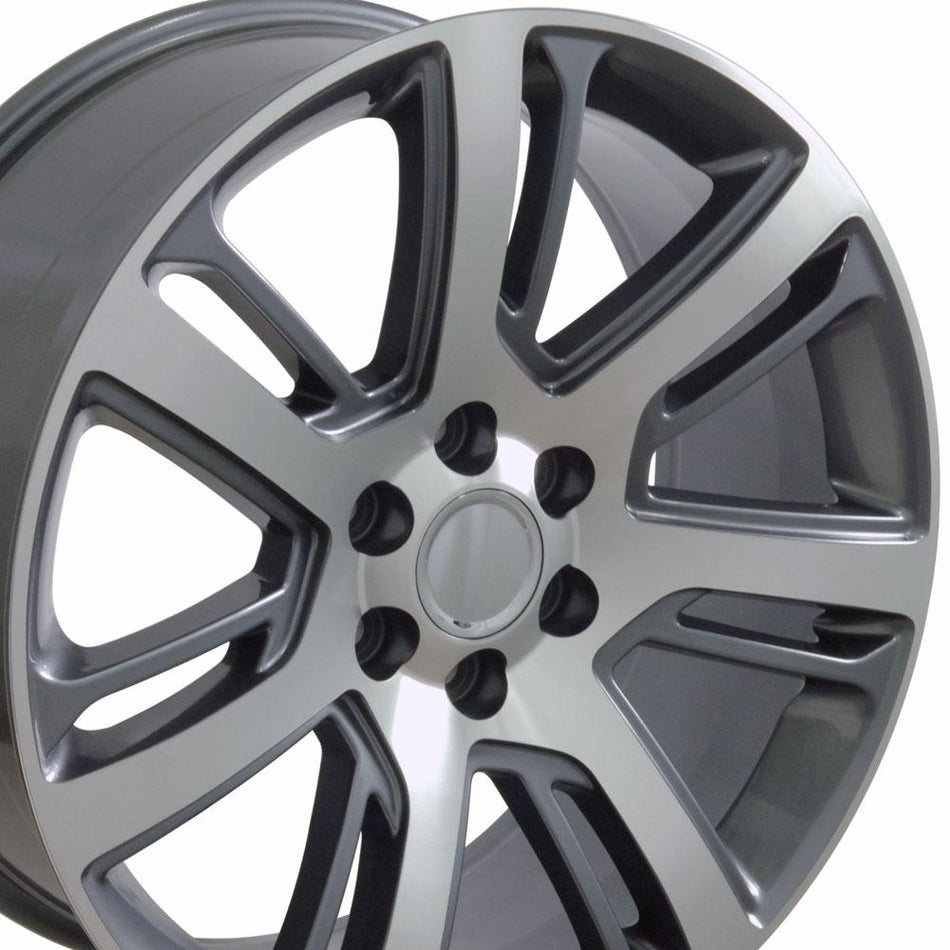 22x9 CA88 Gloss Gunmetal Machined - 6x139.7 +31ET