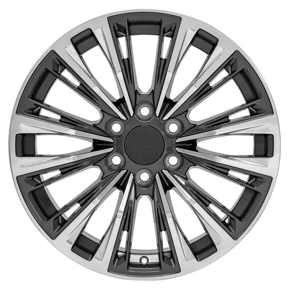 20x9 CA93 Gloss Gunmetal with Polished Face - 6x139.7 +28ET