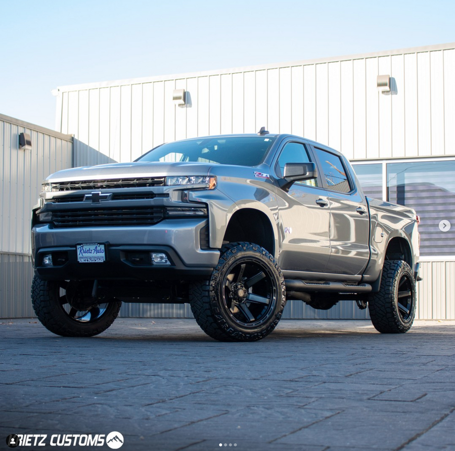 CHEVROLET SILVERADO 1500 4PLAY WHEELS 4P63 G3 22X12 35X12.5X22 NITTO TIRES KRIETZ CUSTOMS