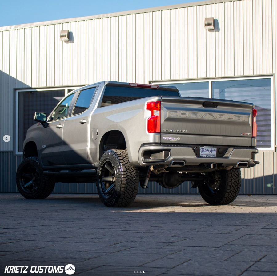 CHEVROLET SILVERADO 1500 4PLAY WHEELS 4P63 G3 22X12 35X12.5X22 NITTO TIRES KRIETZ CUSTOMS