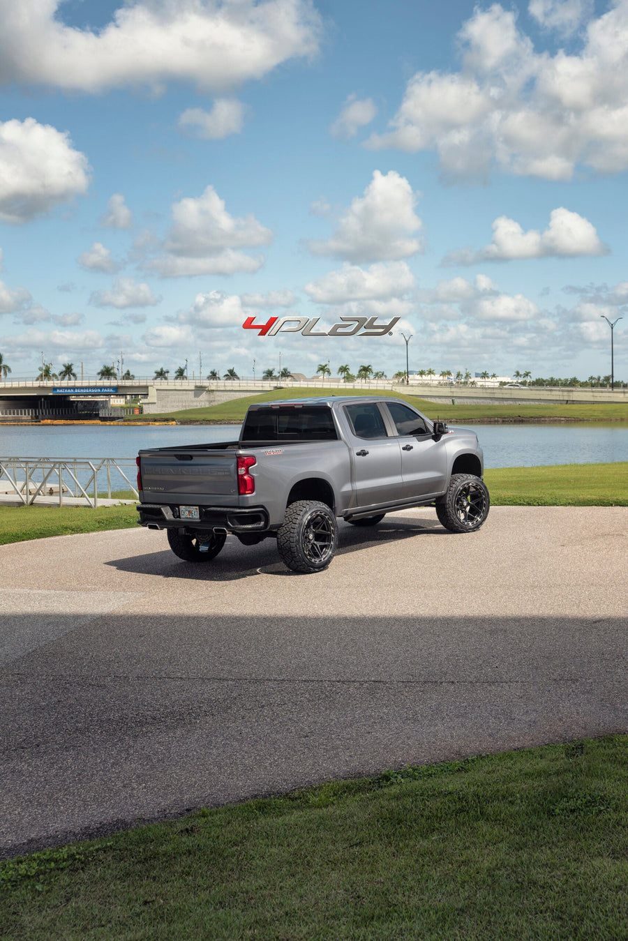 CHEVROLET SILVERADO 4PLAY WHEELS 4P55 24X12 35X12.5X24 NITTO TIRES