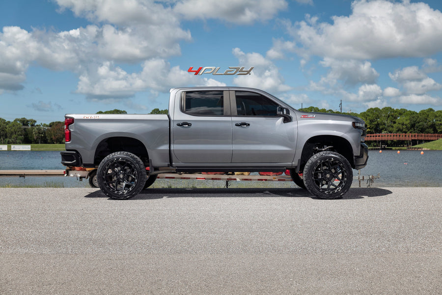CHEVROLET SILVERADO 4PLAY WHEELS 4P55 24X12 35X12.5X24 NITTO TIRES