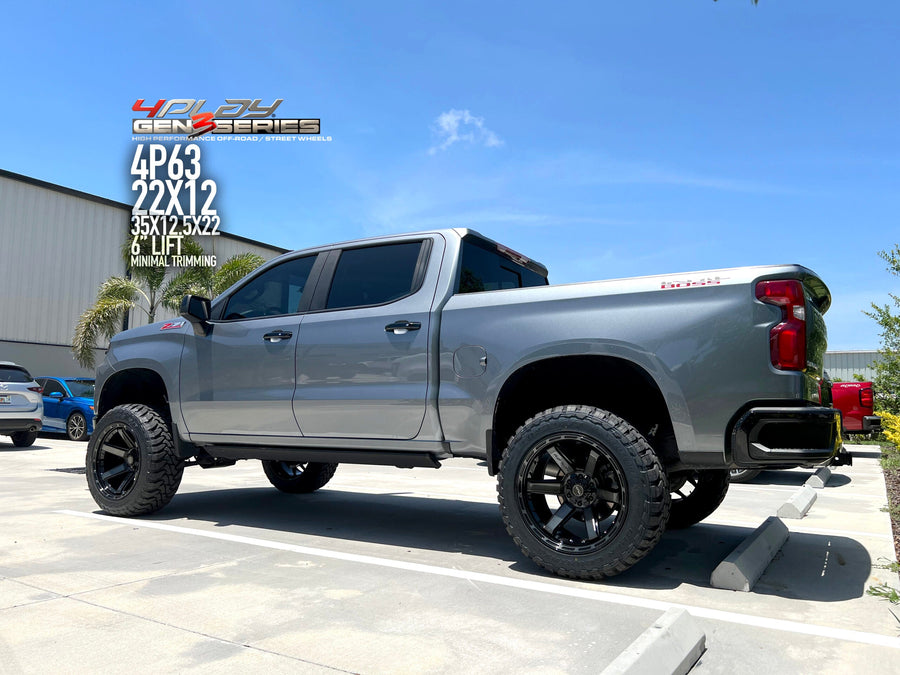 CHEVROLET SILVERADO 4PLAY WHEELS 4P63 G3 SERIES 22X12 35X12.5X22