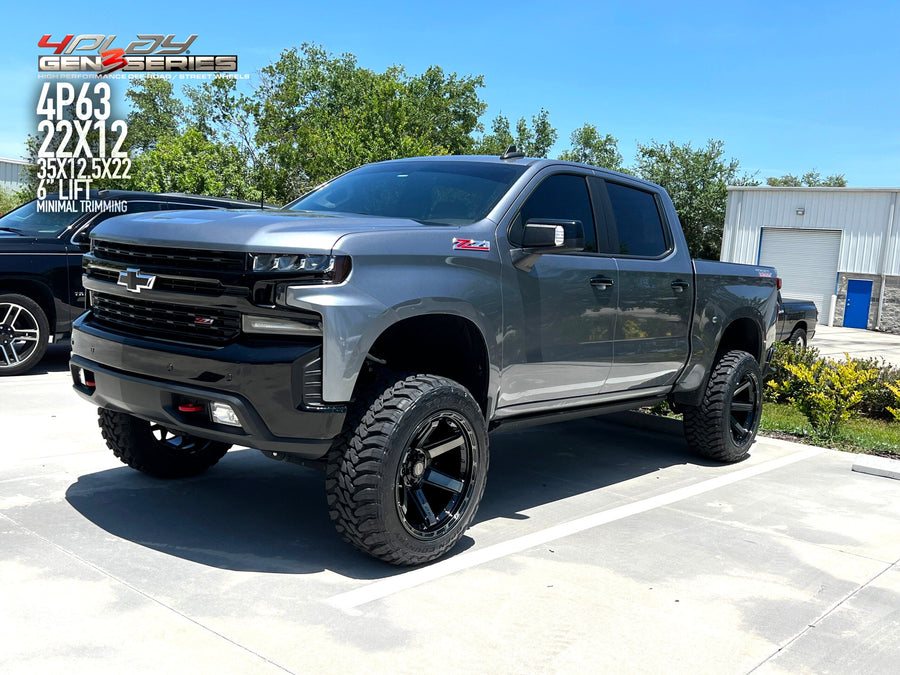 CHEVROLET SILVERADO 4PLAY WHEELS 4P63 G3 SERIES 22X12 35X12.5X22