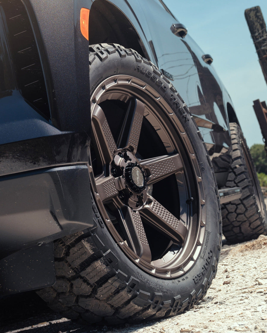 CHEVROLET TAHOE RIMS 4PLAY WHEELS 4PS63 22X9 285X45X22 COOPER TIRES STOCK SUSPENSION