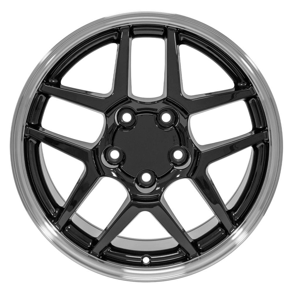 17x9.5 CV04 Gloss Black Machined Lip - 5x120.65 +54ET