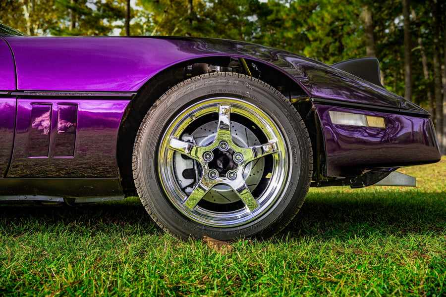 CV05 17x9.5 CHROME OE WHEELS CHEVY CORVETTE THATLSC4