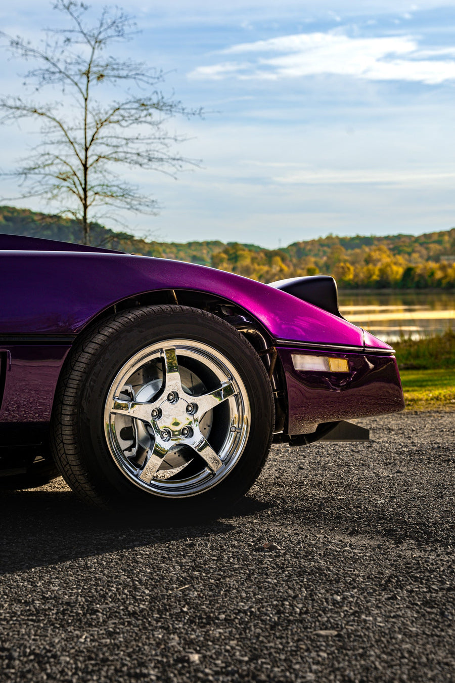 CV05 17x9.5 CHROME OE WHEELS CHEVY CORVETTE THATLSC4