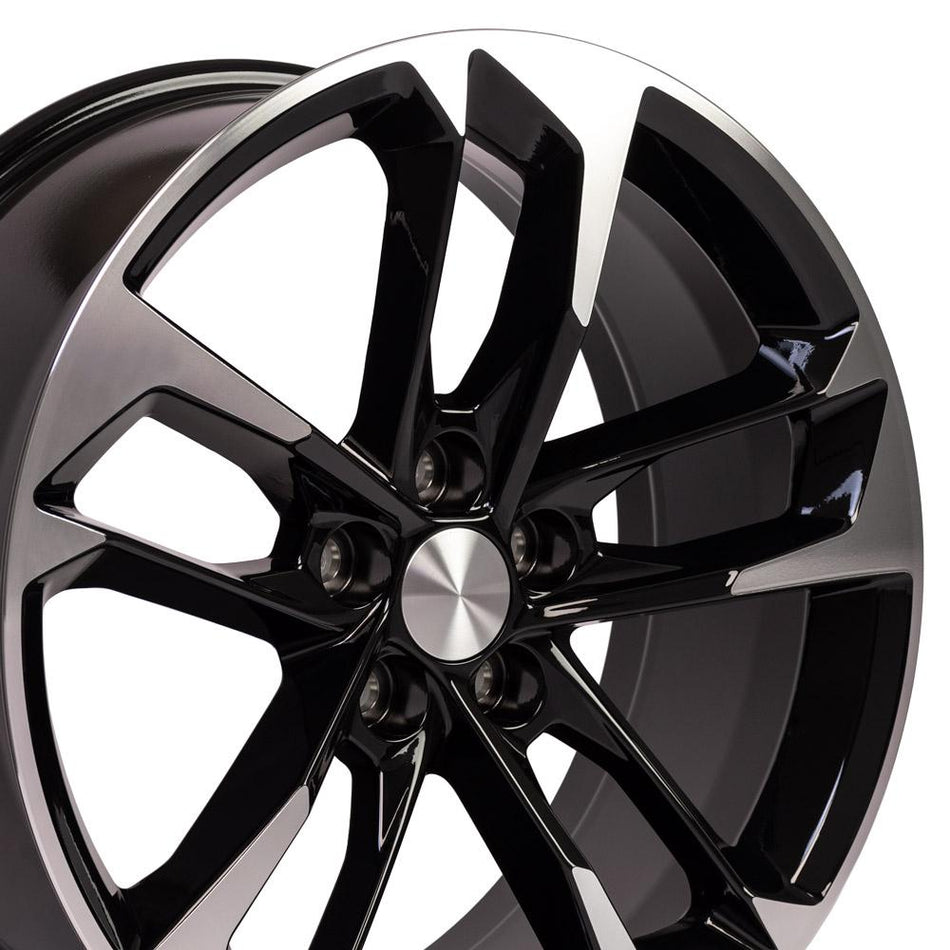 20x8.5 CV29 Gloss Black Machined - 5x120 +25ET