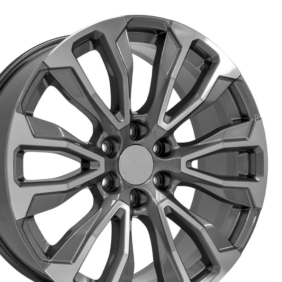 22x9 CV30 Gloss Gunmetal Machined - 6x139.7 +28ET