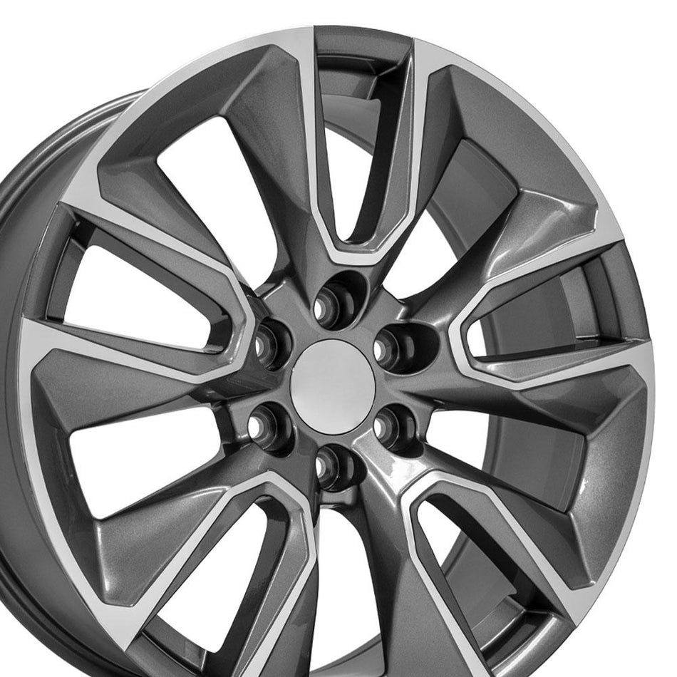 22x9 CV32 Gloss Gunmetal Machined - 6x139.7 +28ET
