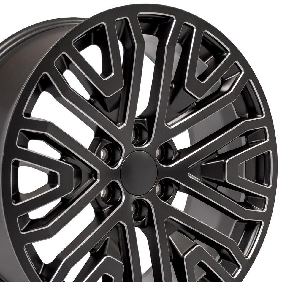 22x9 CV37 Satin Black with Milled Edge - 6x139.7 +28ET