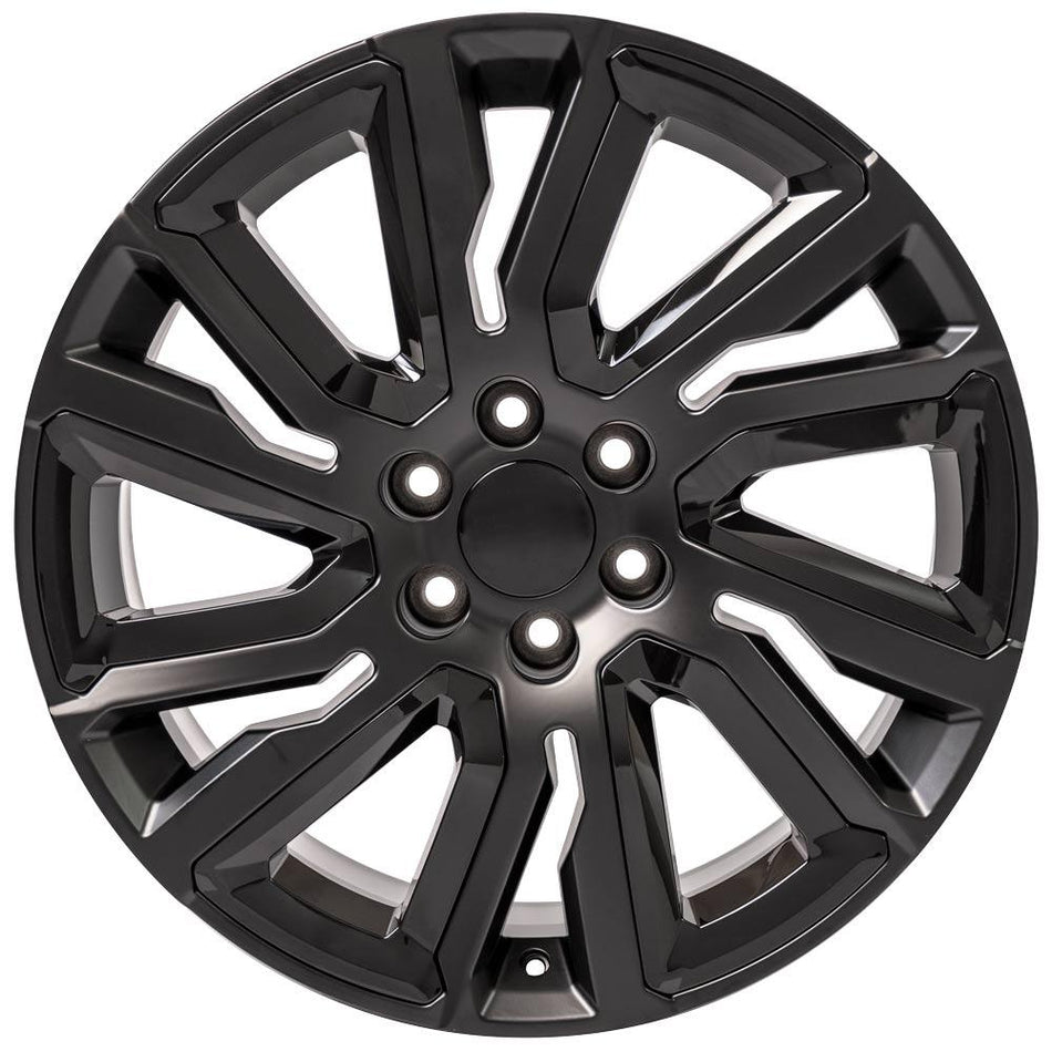22x9 CV39 Satin Black with Gloss Black Insert - 6x139.7 +28ET