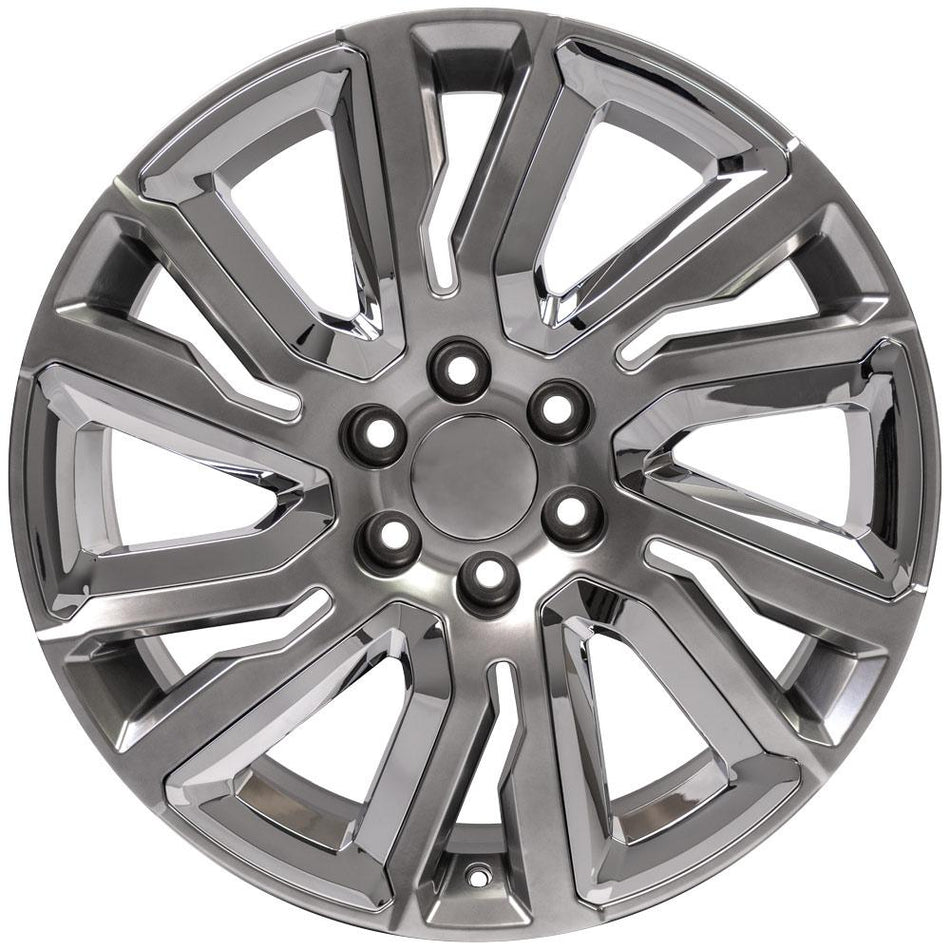22x9 CV39 Gloss Hyper Black with Chrome Insert - 6x139.7 +28ET