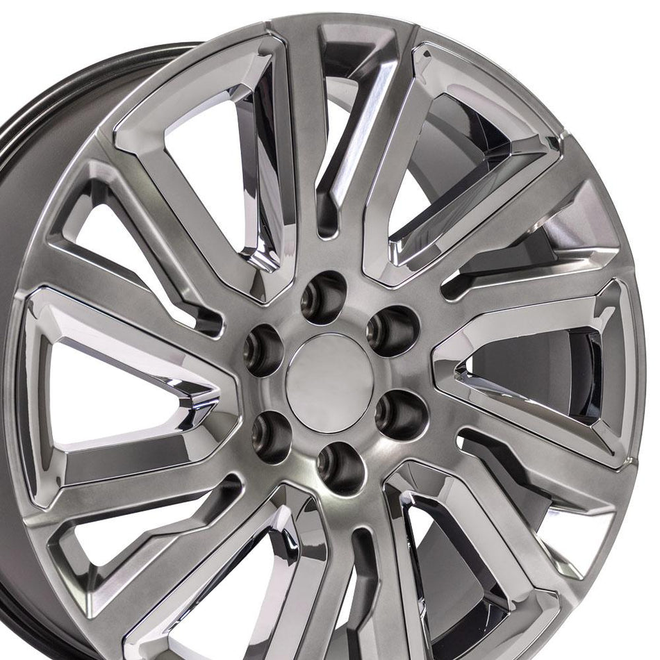 22x9 CV39 Gloss Hyper Black with Chrome Insert - 6x139.7 +28ET