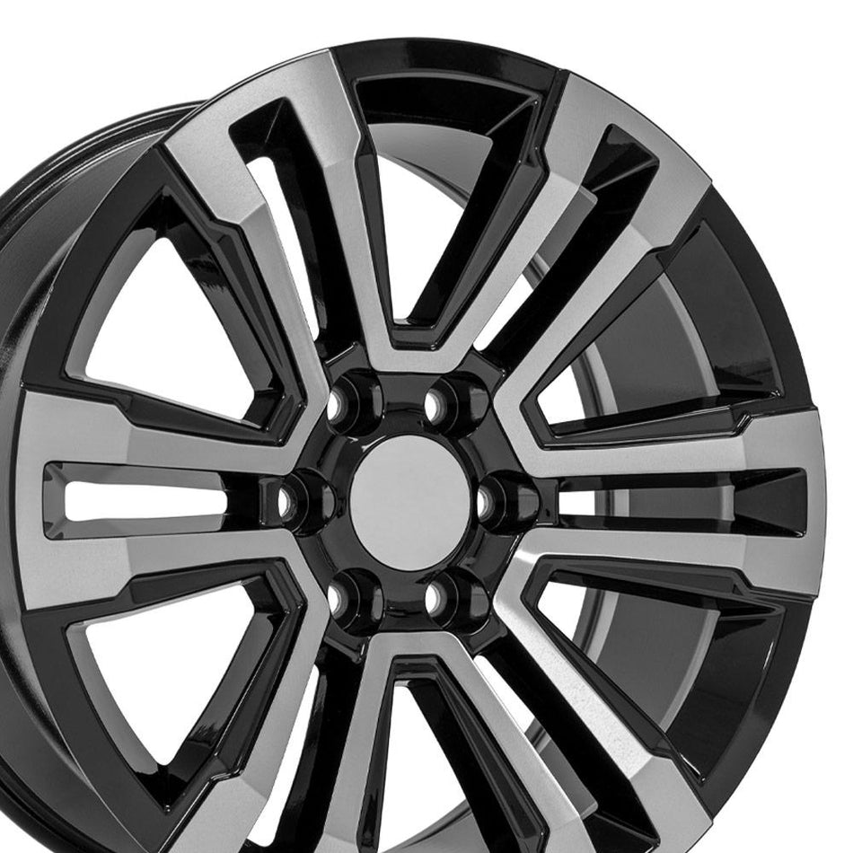 20x9 CV44 Gloss Black Machined - 6x139.7 +24ET