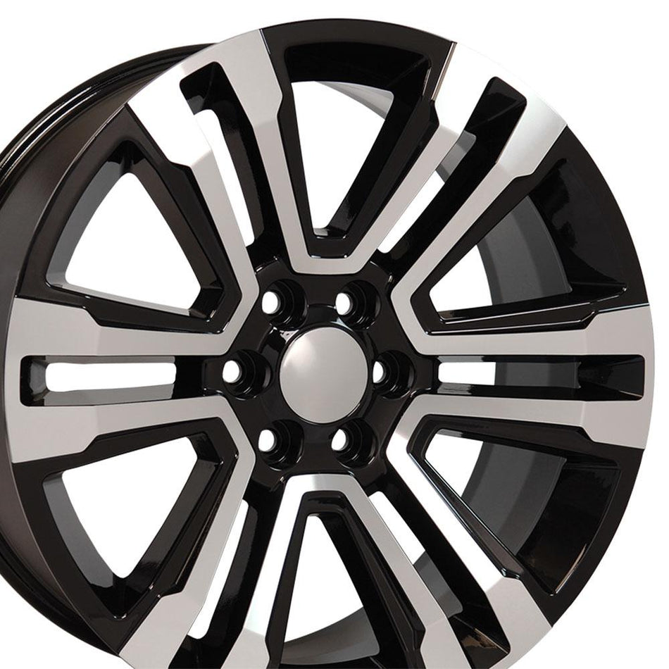 22x9 CV44 Gloss Black Machined - 6x139.7 +24ET